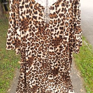 WOMEN'S LEAPARD  XXL DRESS